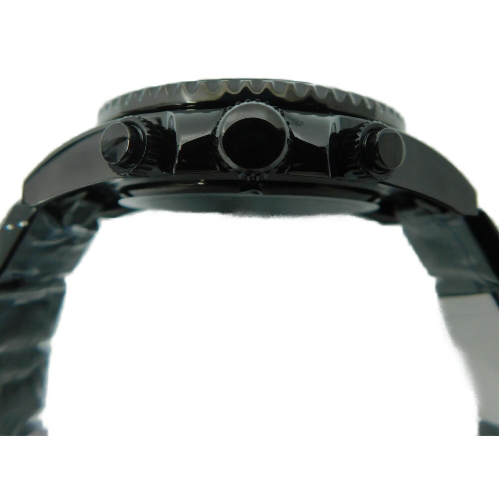 BRONICA　ブロニカ　BR-821-BKH　ソーラー　ダイバーズ　限定モデル　クロノグラフ　SS　ステンレススチール　20気圧防水　カーキ×ブラック　メンズ　腕時計　【中古】