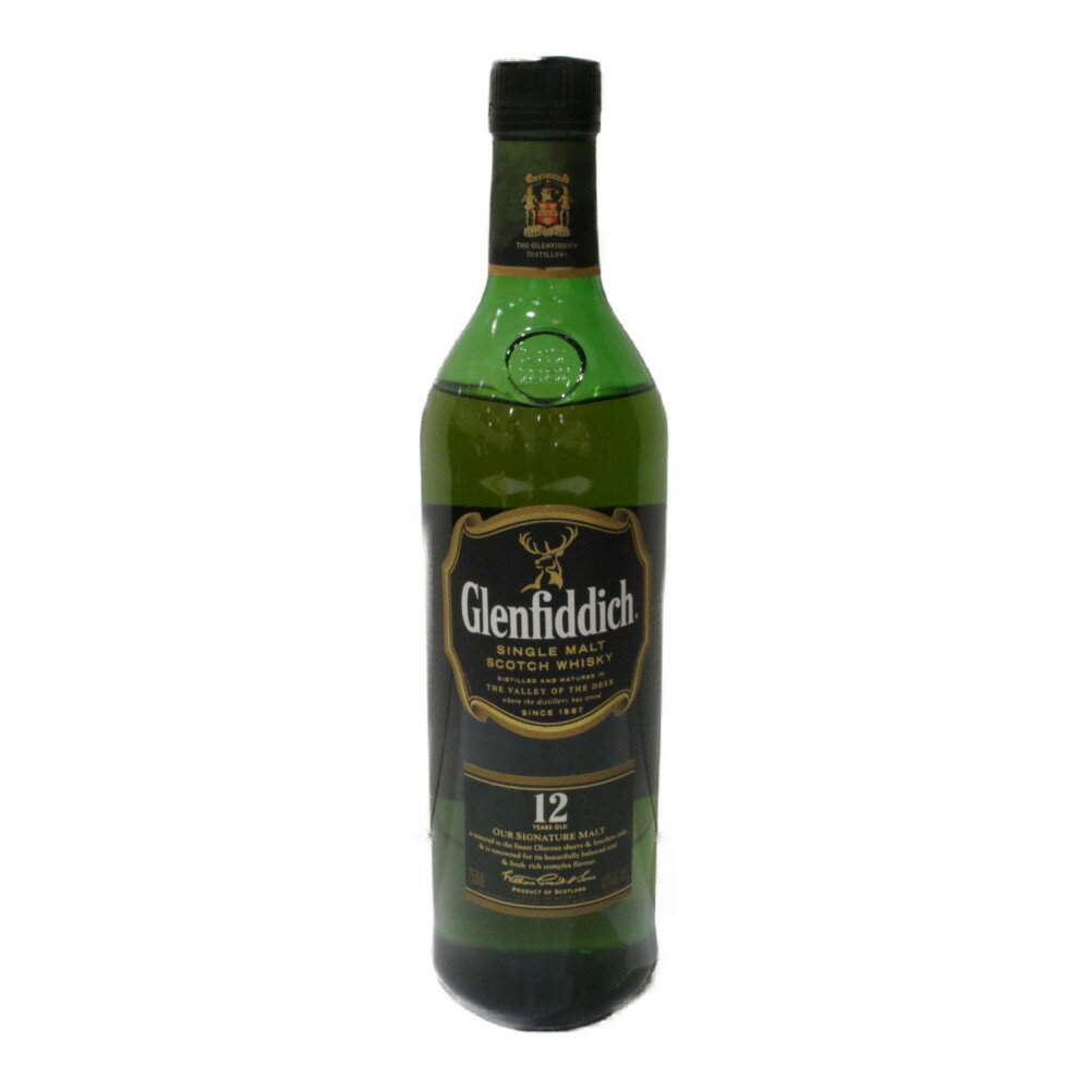 【箱付き】Glenfiddich　グレンフィディック　12年　750ml　40％　スコッチ　ウイスキー【古酒・中古】松前R56店