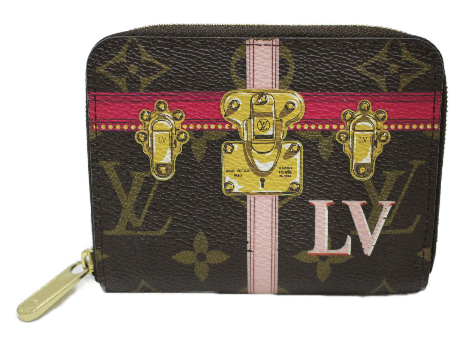 楽天かんてい局松前R56号店LOUIS VUITTON　ルイヴィトン　ジッピーコインパース　M62617　2018サマートランクコレクション　小銭入れ　コンパクト　ギフト　プレゼント包装可【中古】松前R56店