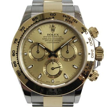 【ギャラ有】ROLEX ロレックス コスモグラフ デイトナ 116503 自動巻き ランダム 2021年 クロノグラフ YG SS コンビ ゴールド メンズ 腕時計【中古】松前R56店