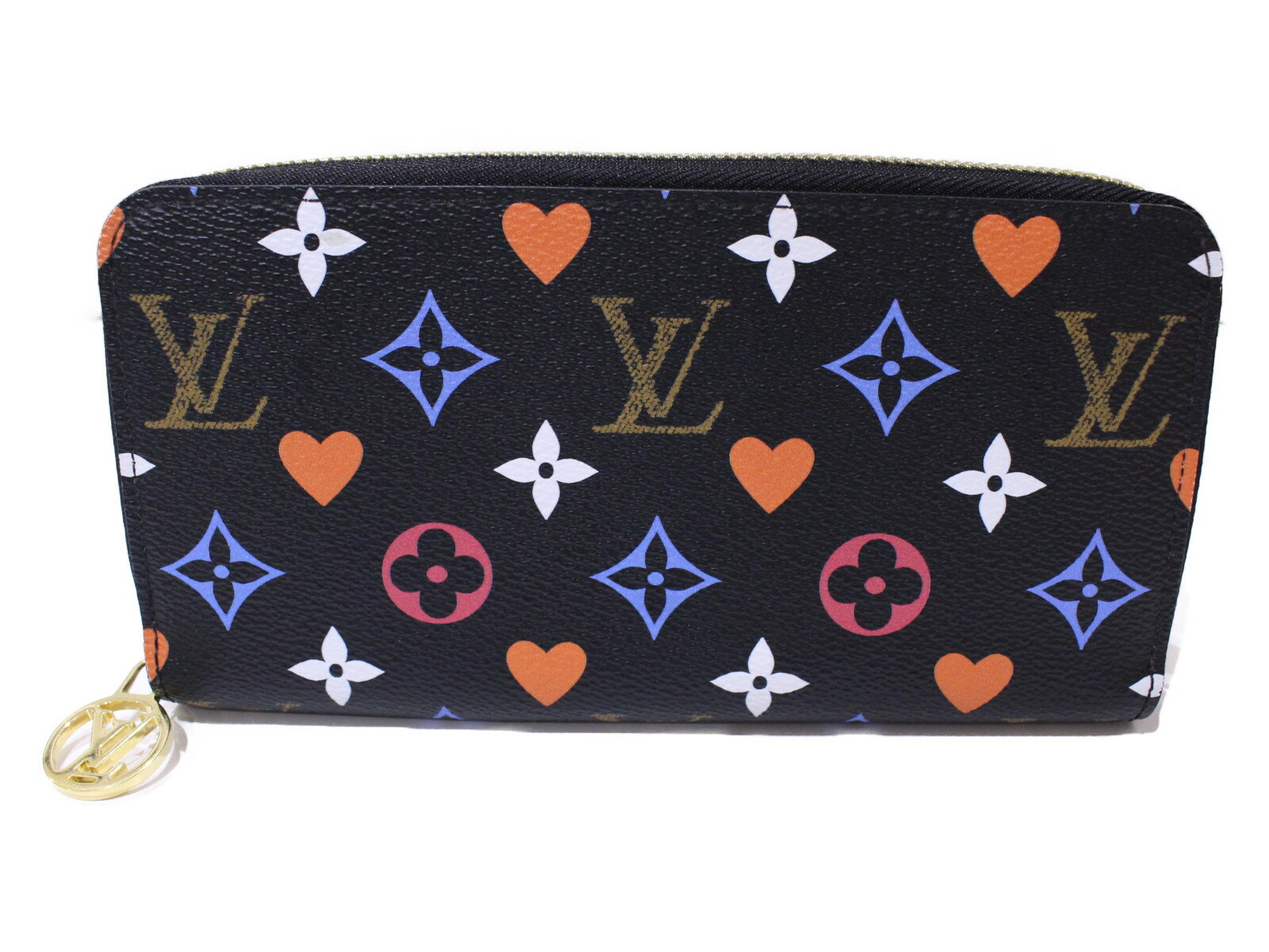 LOUIS VUITTON ルイヴィトン ジッピーウォレット M80323 ゲームオンモノグラム 長財布 ウォレット ハート モノグラム ノワール マルチカラー レディース ギフト プレゼント包装可【中古】新居…