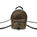 【箱、布袋アリ☆】LOUIS VUITTON ルイヴィトン パームスプリングス バックパックMINI M44873 リュック モノグラム ゴールド金具 ブラウン...