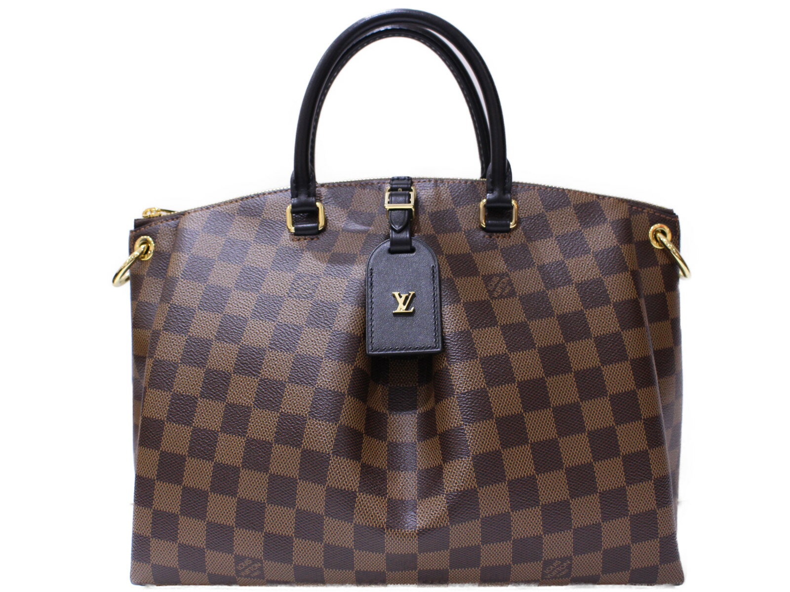 LOUIS VUITTON　オデオン・トートMM　N45283　ダミエ　ハンドバッグ　ショルダーバッグ　レディース　ショルダー付き　シンプル　ギフト　プレゼント包装可　【中古】　松前R56号店