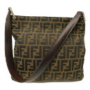 FENDI フェンディ ワンショルダーバッグ ズッカ柄 シルバー金具 ブラウン系 肩掛け カジュアル おしゃれ メンズ レディース ユニセックス ギフト ラッピ...