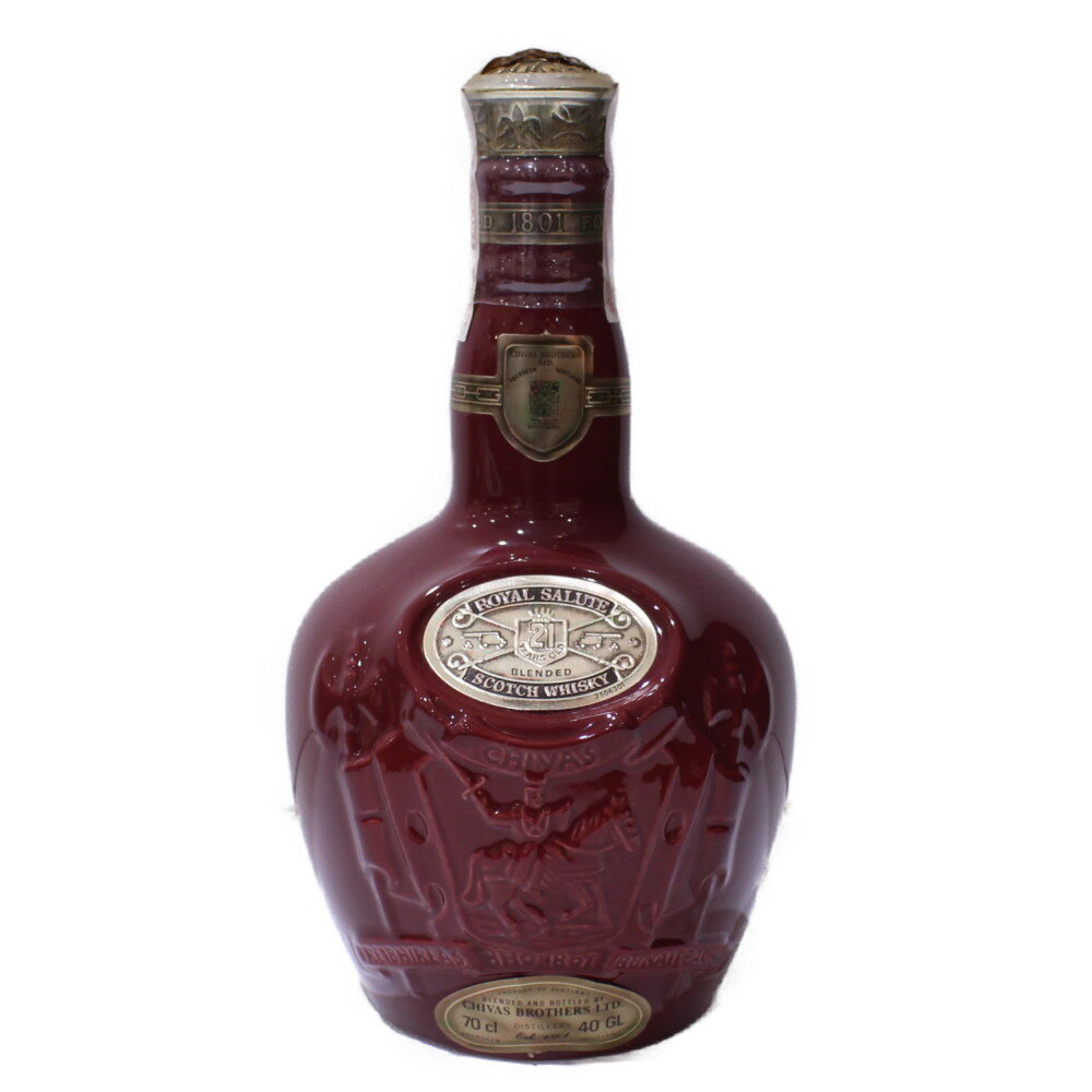 【未開栓】ROYAL SALUTE　ロイヤルサルート21年　陶器ボトル　赤　700ml　40％　スコッチ　ウイスキー【古酒・中古】松前R56店