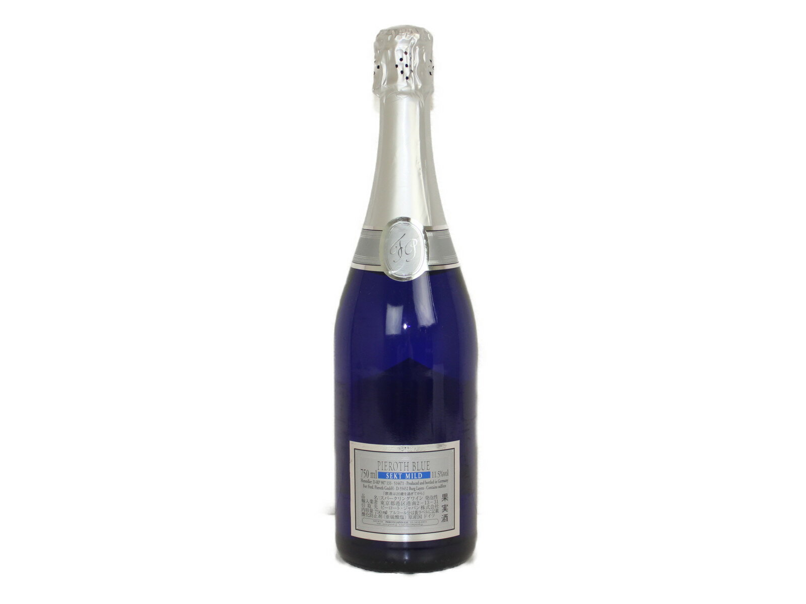 【未開封】PIEROTH BLUE SEKT MILD ピーロート・ブルー ゼクト マイルド スパークリングワイン 750ml 11.5% 【古酒・中古】松前R56店