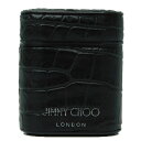 JIMMY CHOO ジミーチュウ AirPodsケース イヤホンケース レディース メンズ ユニセックス レザー クロコダイル エンボス ブラック 黒 プレゼ...