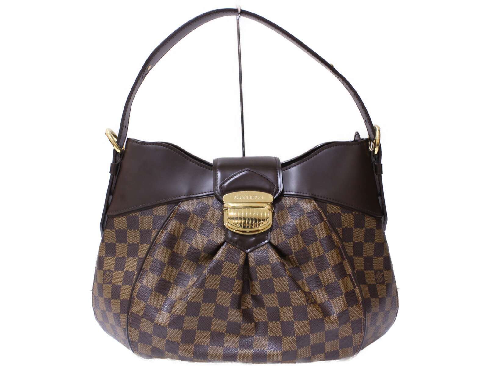 【箱・布袋あり】LOUIS VUITTON システィナMM N41541 ダミエ ショルダーバッグ ゴールド金具 レディース シンプル ギフト プレゼント包装可 【中古】 松前R56号店