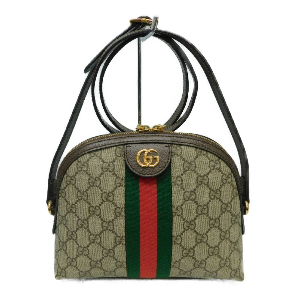 GUCCI オフディア 499621 ブラウン PVCキャン