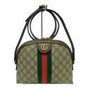 GUCCI オフディア 499621 ブラウン PVCキャンバス×レザー レディース　GGキャンバス　GGスプリーム　ショルダーバッグ　プレゼント包装可 【中古】新居浜店