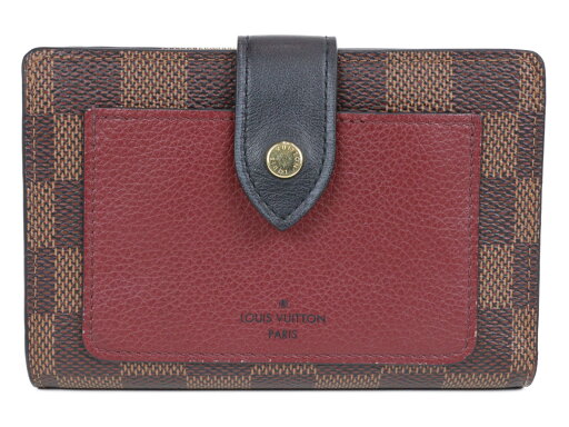 【箱・布袋あり】LOUIS VUITTON ルイヴィトン ポルトフォイユ・ジュリエット N60381 ダミエ×レザー ブラウン×ボルドー 折り財布 レディース シンプル ギフト プレゼント包装可【中古】松山朝生田店 【箱・布袋あり】LOUIS VUITTON ルイヴィトン ポルトフォイユ・ジュリエット N60381 ダミエ×レザー ブラウン×ボルドー 折り財布 レディース シンプル ギフト プレゼント包装可【中古】松山朝生田店