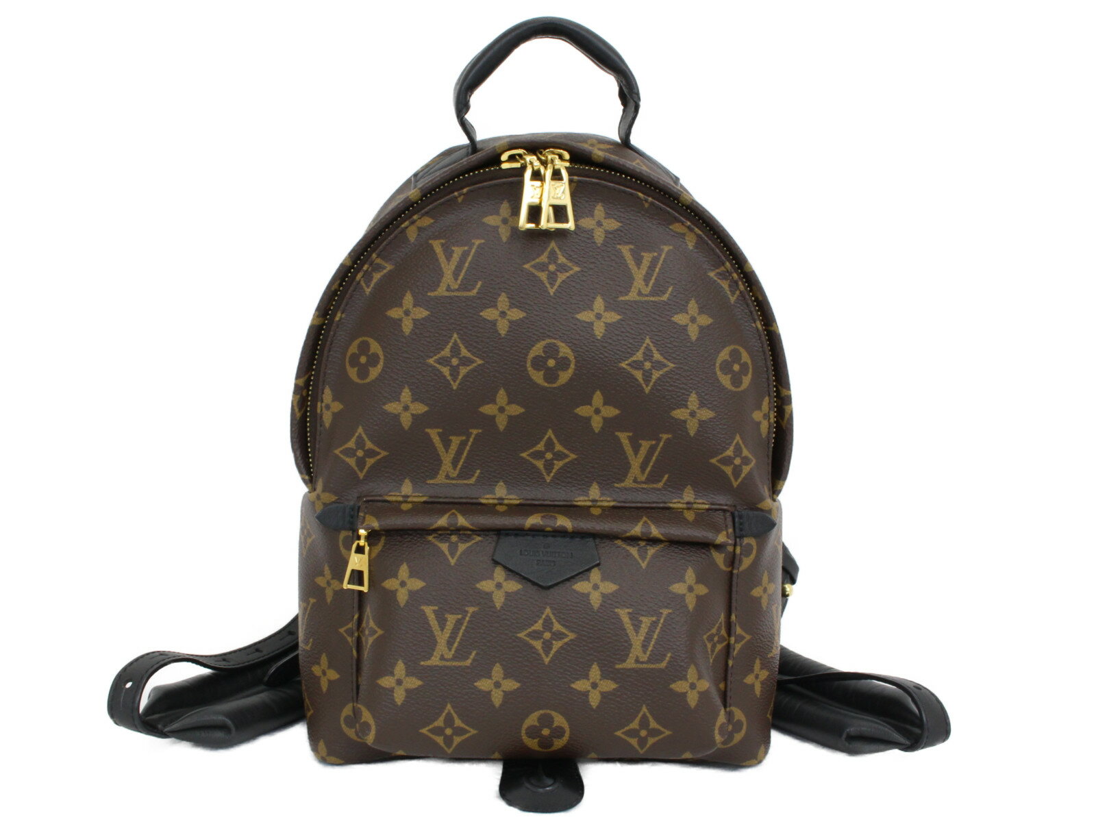 【布袋あり】LOUIS VUITTON　ルイヴィトン　パームスプリングス バックパックPM　M44871　リュック　モノグラム　ブラウン系　レディース　ギフト　プレゼント包装可【中古】松前R56号店