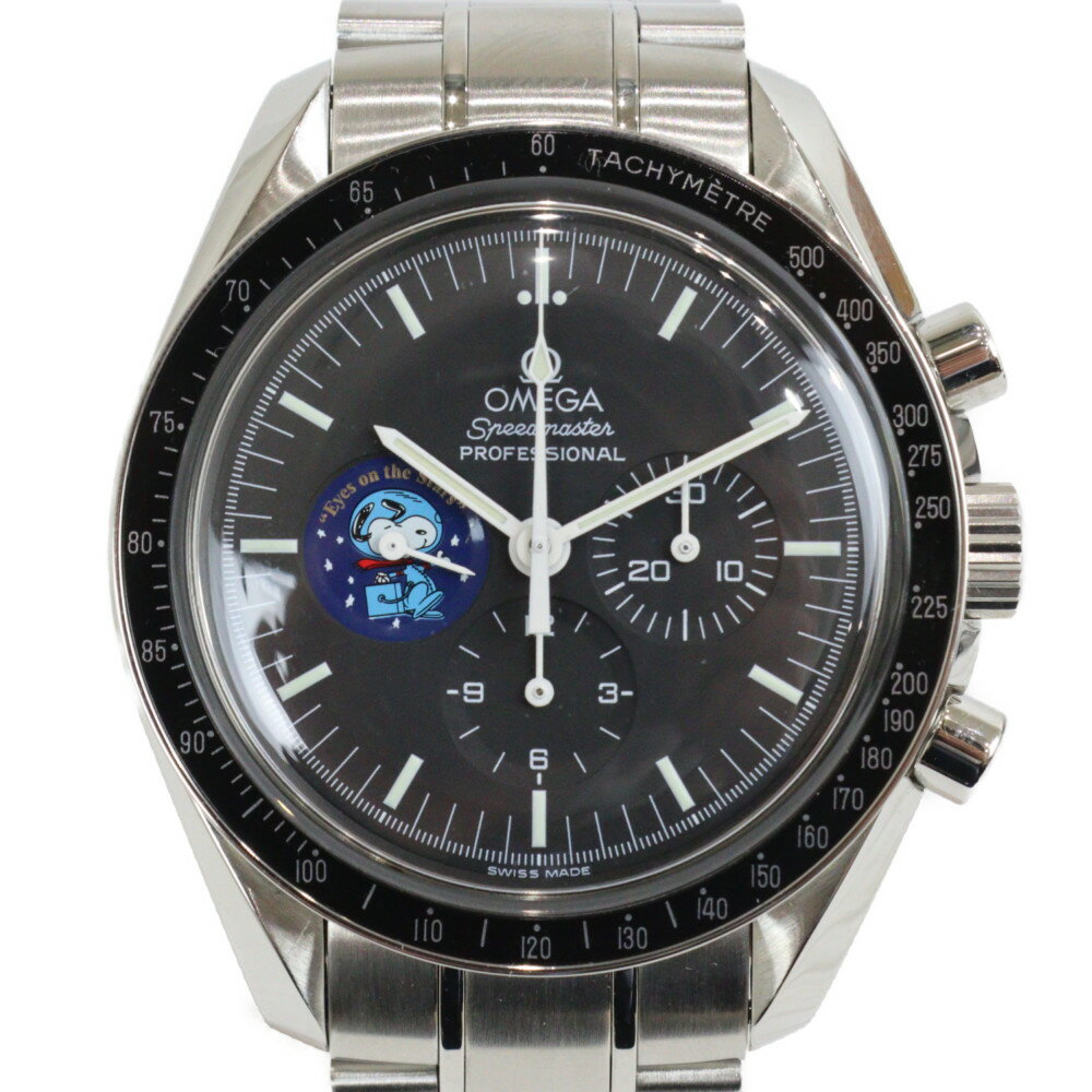 【スピードマスタープロフェッショナルスヌーピーアワード2003年限定5441本】OMEGA オメガ スピードマスター プロフェッショナル 3578.51.00 手巻き クロノグラフ SS ブラック メンズ 腕時計【中古】松前R56号店