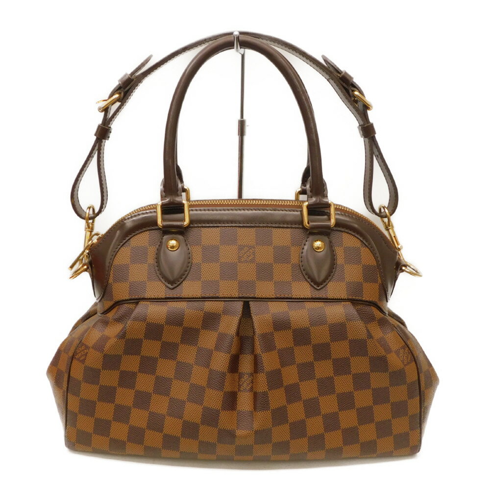 LOUIS VUITTON　ルイヴィトン トレヴィPM　N51997　ダミエ　ブラウン　ゴールド金具　ショルダーバッグ　ハンドバッグ　レディース　オシャレ　ギフト　贈り物　プレゼント包装【中古】　新居浜店