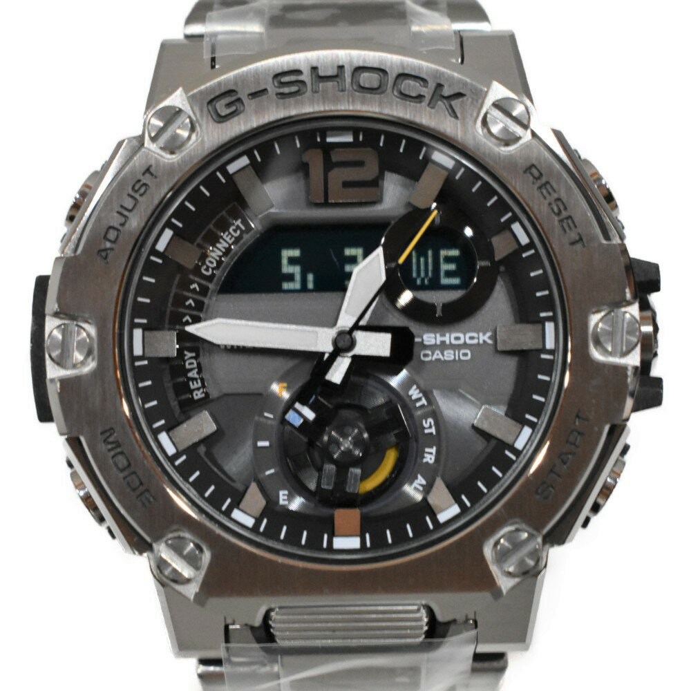 取扱い店舗 かんてい局松山久万ノ台店TEL089-989-8853 ブランド CASIO 商品名 G-SHOCK　G-STEEL 型番 GST-B300E-5AJR シリアル 　 参考価格 ¥63,800 商品ランク 中古未使用品(新品同様で傷はほとんどない。) ケース ステンレススチール ベルト ステンレススチール 文字盤 グレー系 サイズ 約50mm ムーブ タフソーラー 機能 モバイルリンク機能、ワールドタイム、ストップウォッチ、マルチアラーム、パワーセービング機能等 防水 20気圧防水 腕周り(約) 約20cm 付属品 外内箱/取扱説明書兼保証書（無記名）/替えベルト2本/ベルト交換用部品 備考 【※中古品の為、写真には写りきらない小傷等がある場合がございます。商品購入後の返品・交換は出来ませんので状態について気になることがありましたら購入前にお問い合わせください。】【※付属品は写真・商品説明に記載がないものは付属しておりません。】【※当店ではお買い上げ明細書を同封させて頂いております。ご不要でしたら事前にお申し付けくださいませ。】