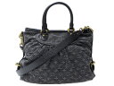 LOUIS VUITTON　ルイヴィトン　ネオカヴィMM　M95351　トートバッグ　ショルダーバッグ　モノグラムデニム　ブラック×グレー系　レディース　ギフト　プレゼント包装可【中古】松前R56号店