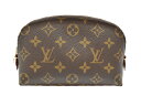 【布袋あり】LOUIS VUITTON ルイ・ヴィトン ポシェット・コスメティックPM M47515 化粧ポーチ モノグラムキャンバス ブラウン系 レディース ...