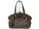 LOUIS VUITTON ルイヴィトン ヴェローナPM N41117 トートバッグ ダミエ・エベヌ ブラウン系 シンプル 鍵 カデナ レディース ギフト プレ...