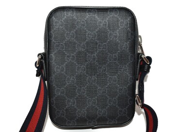 【おしゃれ★】GUCCIGGスプリーム メッセンジャーバッグ 598103 ブラック系 キャンバス レディース メンズ ユニセックス ショルダーバッグ 小さいバッグ 可愛い オシャレ プレゼント包装可【中古】