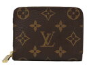 【布袋あり】LOUIS VUITTON　ルイヴィトン 　ジッピーコインパース　M60067　モノグラム　ブラウン　コインケース　シンプル　レディース　メンズ　ユニセックス　ギフト　プレゼント包装可【中古】松前R56号店