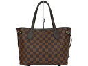 LOUIS VUITTON　ルイヴィトン　ネヴァーフルPM　N41359　ブラウン系　ダミエ　トートバッグ　ポーチ付き　ニオイあり　シンプル　レディース　ギフト　プレゼント包装可【中古】松前R56号店