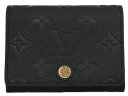 【☆未使用品☆】【箱 布袋あり】LOUIS VUITTON ルイヴィトン アンヴェロップ カルト ドゥ ヴィジット M58456 カードケース アンプラント ブラック シンプル レディース ギフト プレゼント包装可【中古】松前R56号店