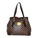 LOUIS VUITTON ルイヴィトン ハムステッドMM N51204 ダミエ ブラウン×レッド レディース メンズ ウィメンズ ユニセックス ブランド LV...