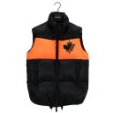 DSQUARED2 ディースクエアード ダウンベスト S74FB0217 ブラック×オレンジ サイズ42 メンズ ギフト プレゼント包装可【中古】松前R56号店
