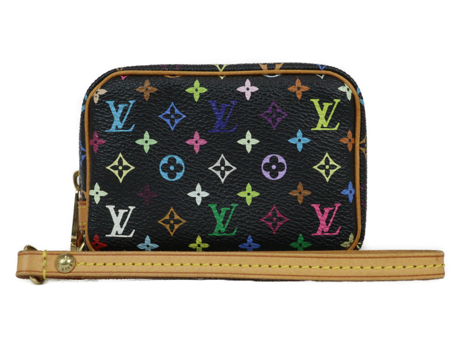 LOUIS VUITTON　ルイヴィトン　 トゥルースワピティ　M58034　マルチカラー　小物入れ　ポーチ　ブラック　ゴールド金具　シンプル　レディース　ギフト　プレゼント包装可【中古】松前R56号店