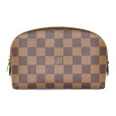 LOUIS VUITTON ルイヴィトン ポシェット・コスメティック PM N47516 ダミエ ブラウン×レッド レディース メンズ ウィメンズ ユニセックス...