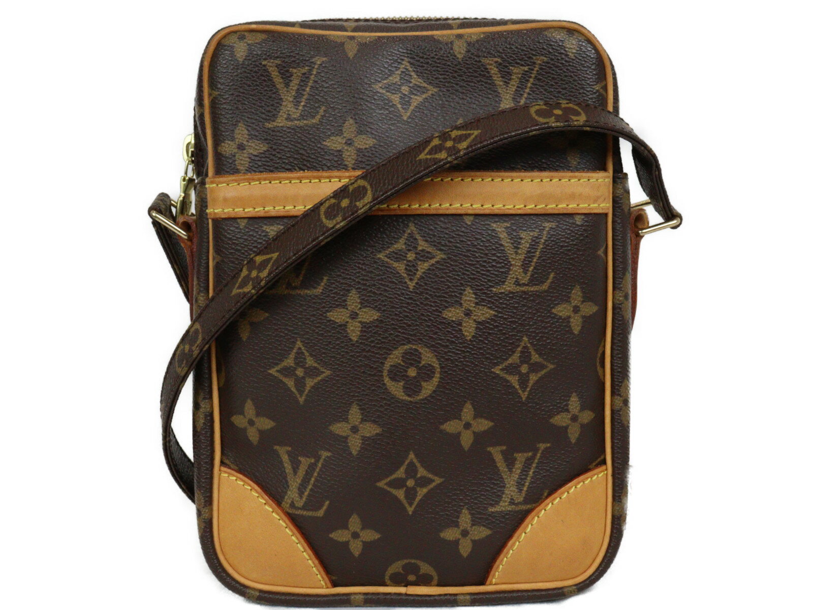 LOUIS VUITTON　ルイヴィトン　 ダヌーブ　M45266　ショルダーバッグ　モノグラム　ブラウン　ゴールド金具　シンプル　レディース　ギフト　プレゼント包装可【中古】松前R56号店