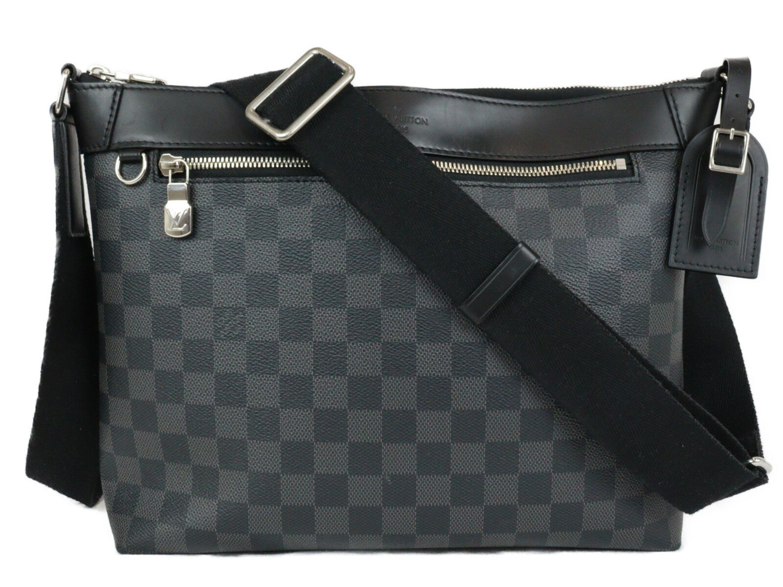 LOUIS VUITTON　ルイヴィトン　ミックPM　N40003　ショルダーバッグ　ダミエ・グラフィット　シンプル　メンズ　ギフト　プレゼント包装可【中古】松前R56号店