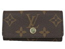 【☆未使用品☆】【布袋あり】LOUIS VUITTON ルイヴィトン ミュルティクレ4 M69517 キーケース モノグラム ブラウン シンプル レディース メ...