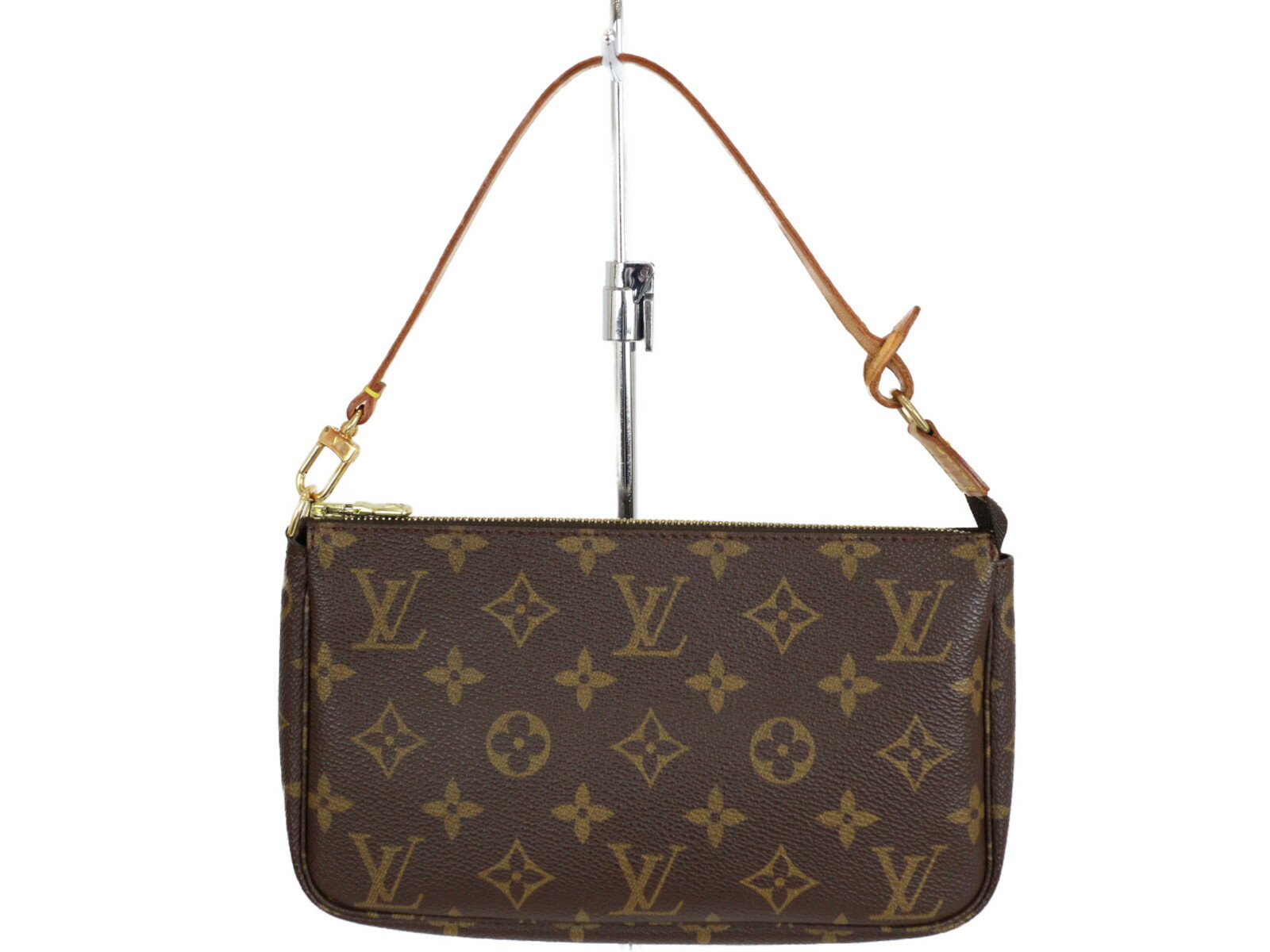 楽天かんてい局松前R56号店LOUIS VUITTON 　ルイヴィトン　ポシェット アクセソワ―ル M51980 モノグラム/ブラウン系 モノグラムキャンバス レディース ウィメンズ 人気 ブランド LV アクセサリーポーチ【中古】 松前R56号店