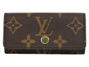 【☆未使用品☆】【布袋あり】LOUIS VUITTON ルイヴィトン ミュルティクレ4 M69517 モノグラム ブラウン キーケース シンプル レディース メ...