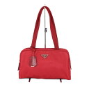 PRADA(プラダ) ハンドバッグ B10072 CHERRY レッド ナイロン レディース メンズ ユニセックス ウィメンズ ブランド 人気 肩掛け シンプル 軽い【中古】松前R56号店