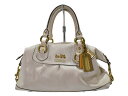 【中古品】COACH2WAYバッグ 12937 アイボリー系 レザー ハンドバッグ 肩掛けバッグ シンプル カジュアルバッグ レディースバッグ おしゃれ【中古】...