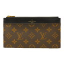 LOUIS VUITTON　ルイヴィトン スリム・パース M80348 モノグラム/ブラウン系 コーティングキャンバス 長財布　スマート　シンプル メンズ レディース 人気 ブランド LV 　モノグラム　ゴールド金具　人気　コンパクト　プレゼント包装可【中古】新居浜店