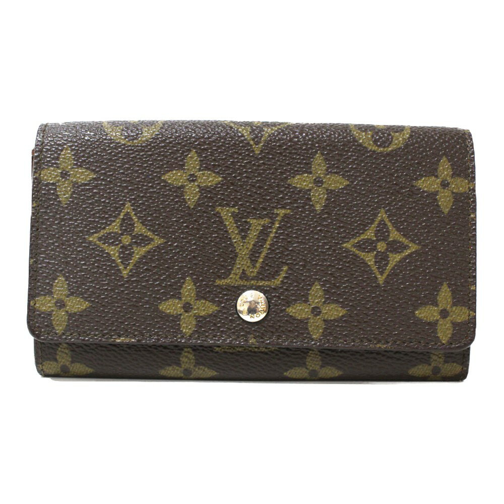 LOUIS VUITTON ルイヴィトン ポルトモネ・ジップ M61735 モノグラム ブラウン レディース メンズ ウィメンズ ユニセックス ブランド LV 人気 定番 二つ折り財布 ミニ財布【中古】松前R56号店