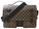 【布袋あり】LOUIS VUITTON ルイヴィトン ブロードウェイ N42270 ショルダーバッグ ハンドバッグ ダミエ・エベヌ ブラウン メンズ レディース...