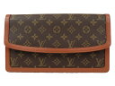 LOUIS VUITTON ルイヴィトン ポシェットダム M51812 クラッチバッグ セカンドバッグ モノグラム ブラウン シンプル レディース メンズ ユニ...
