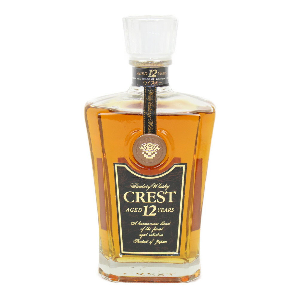 【愛媛県内配送限定】SUNTORY サントリー CREST クレスト12年 ジャパニーズウィスキー 700ml 43 【古酒 中古】松前R56号店