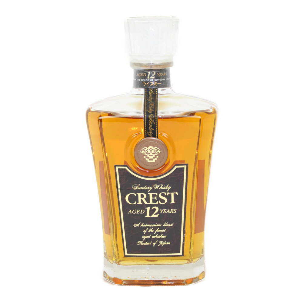 【愛媛県内配送限定】SUNTORY サントリー CREST クレスト12年 ジャパニーズウィスキー 700ml 43 【古酒 中古】松前R56号店