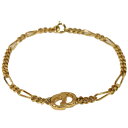 【布袋あり】C.Dior クリスチャン・ディオール CDロゴブレス メッキ ゴールド アクセサリー ブレスレット 約18.5cm ブランドジュエリー レディース シンプル ギフト プレゼント包装可 【中古】 松山久万ノ台店(4)
