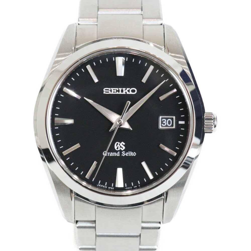【ギャラ有】Grand Seiko　グランドセイコー　SBGX061/9F62-0AB0　クォーツ　デイト　SS　ブラック　メンズ　ギフト　プレゼント包装可　ウォッチ　腕時計【中古】松前R56号店