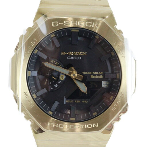 【モバイルリンク機能】CASIO カシオ G-SHOCK 2100シリーズ GM-B2100GD-9AJF タフソーラー アナログ デジタル SS ゴールド ブラック メンズ 腕時計 ウォッチ プレゼント包装 ギフト【中古】松前R56号店 【モバイルリンク機能】CASIO カシオ G-SHOCK 2100シリーズ GM-B2100GD-9AJF タフソーラー アナログ デジタル SS ゴールド ブラック メンズ 腕時計 ウォッチ プレゼント包装 ギフト【中古】松前R56号店