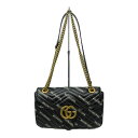 【箱・布袋つき】GUCCI BALENCIAGA グッチ×バレンシアガ スモールショルダーバッグ 443497 ブラック ゴールド金具 レディース ギフト プ...