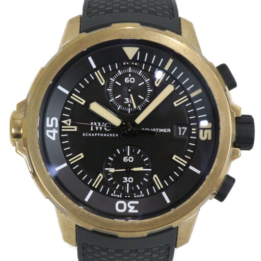 【ギャラ有】IWC アイダブリューシー アクアタイマー クロノグラフ エクスペディション・チャールズ・ダーウィン IW379503 自動巻き デイト ブロンズ ラバー ゴールド ブラック メンズ 腕時計【中古】松前R56号店 【ギャラ有】IWC アイダブリューシー アクアタイマー クロノグラフ エクスペディション・チャールズ・ダーウィン IW379503 自動巻き デイト ブロンズ ラバー ゴールド ブラック メンズ 腕時計【中古】松前R56号店