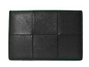 【箱・布袋あり】BOTTEGA VENETA ボッテガ ヴェネタ カードケース 名刺入れ イントレチャート ブラック レザー シンプル レディース メンズ ユニ...