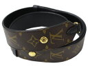 LOUIS VUITTON ルイヴィトン ストラップ ショルダーストラップ J02465 モノグラム ブラウン×ブラック シンプル メンズ レディース ユニセッ...